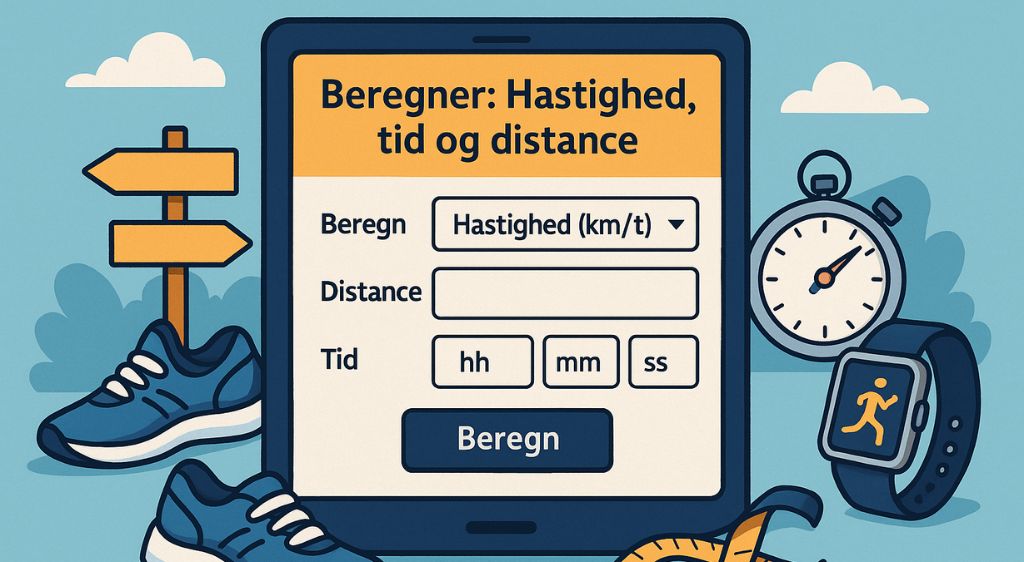 Beregn din hastighed, tid og distance